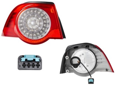 Лампа задня ліва vw eos 06-10 led zew hella фото №1