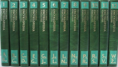 Popularna encyklopedia powszechna tom 1 do 12