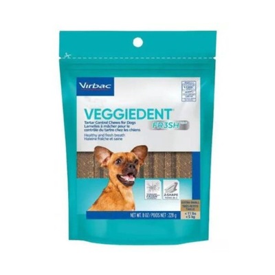 Virbac Veggiedent Fresh XS gryzaki 15 sztuk