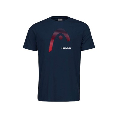 Koszulka tenisowa męska HEAD CLUB CARL T-shirt Granatowa S