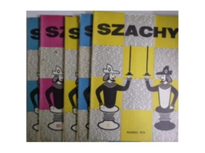 Szachy nr 3,5,8,10,11 z 1973 roku