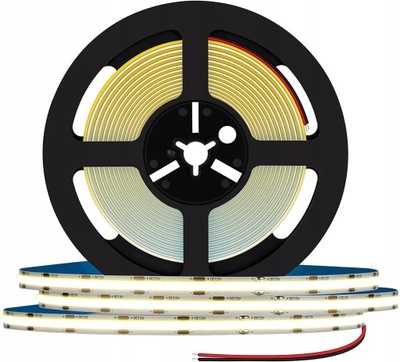 TAŚMA LED COB CIĄGŁA LINIA NEON 5M 3000K 12V 6W/1M IP20