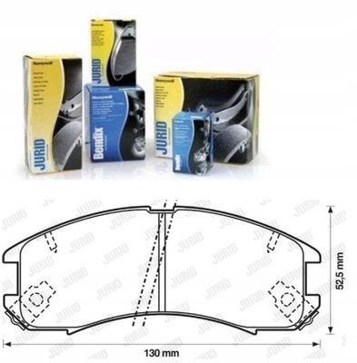 JURID 572336J КОМПЛЕКТ КОЛОДОК ШАЛЬМІВНИХ MAZDA