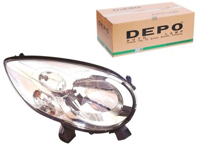 Фара h4 цвет вкладыш: чёрный citroen c1 06. фото №1