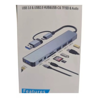 HUB USB- USB C 8W1