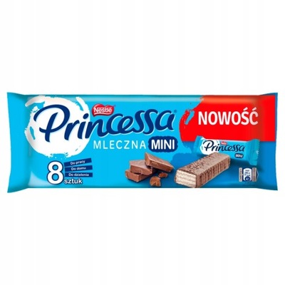 PRINCESSA Mleczna Mini Wafelek czekolada 8szt 104g