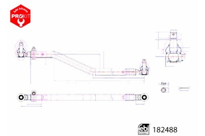 FEBI BILSTEIN BARRA KIEROWNICZY DAF LF LF 45 01.01-  