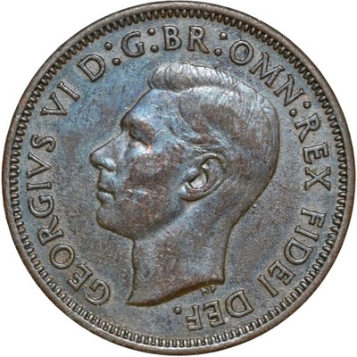 Wielka Brytania 1/2 half penny 1949