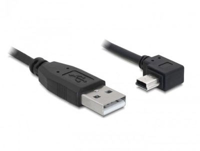 Kabel DELOCK 82684 (USB 2.0 typu A M - Mini-USB typ B M, 5m, kolor czarny)