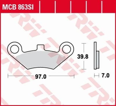 ZAPATAS DE FRENADO KH453 SINTER OFFROAD QUADZILLA 500 06-, PARTE DELANTERA CF MOTO 500  