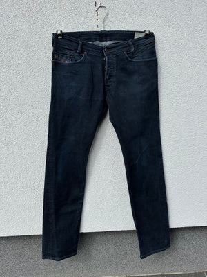 Diesel Industry IAKOP W34 L34 stylowe granatowe spodnie jeansowe