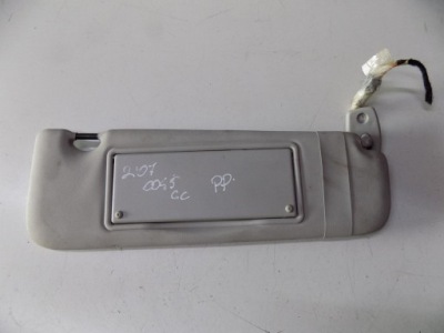 Peugeot 207 cc 1.6 thp защита солцезащитный козырёк правая фото №1