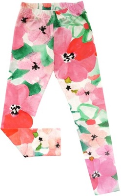 GETRY legginsy print w KWIATY 98 AIPI PL