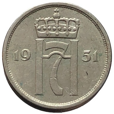 89808. Norwegia, 10 ore, 1951r.