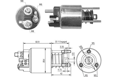 MAGNETI MARELLI CONMUTADOR ELECTROMAGNÉTICO ARRANCADOR ESCORT 1.8  