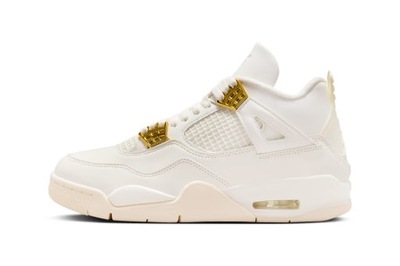 Buty Nike Air Jordan 4 RETRO "Metallic Gold" Białe Złote NOWOŚĆ 39EU