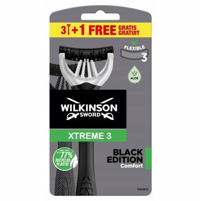 WILKINSON MEN XTREME3 BLACK 3+1 SZT