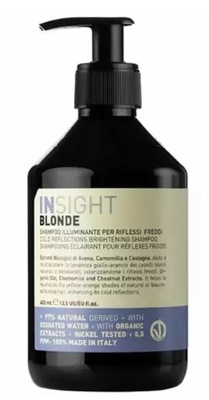 INSIGHT BLONDE Szampon do włosów blond z pigmentem 400 ml