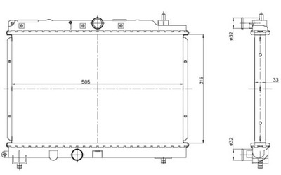 Радіатор двигуна nrf 55306 фото №1