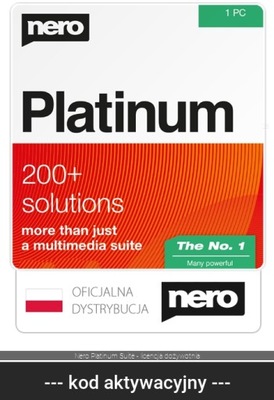 Nero Platinum Suite - licencja dożywotnia