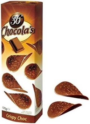 Chipsy Płatki z Mlecznej Belgijskiej Czekolady Chocola's 125g
