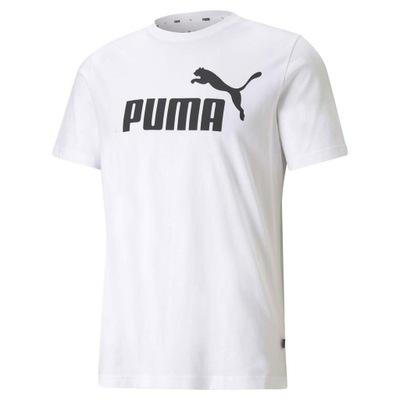 Męska Koszulka ESS LOGO TEE PUMA WHITE M