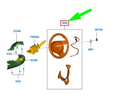 Воздуховод ford ka mk2 2014239 cs51-3600-bb оригинальная фото №1