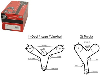 Ремінь розподільного валу isuzu trooper iii lexus es opel fro фото №1