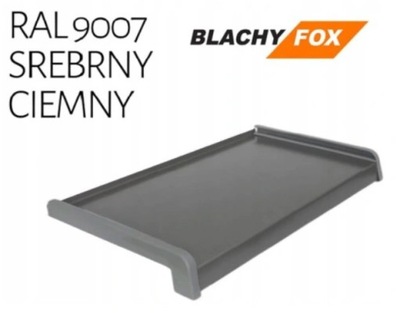 Parapet stalowy zewnętrzny RAL 9007 Srebrny ciemny