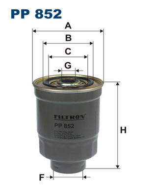 FILTRO COMBUSTIBLES FILTRON PP852  