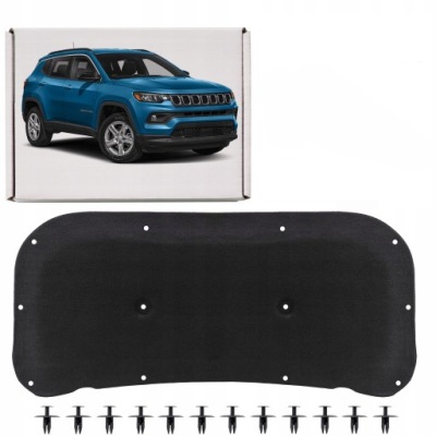 Jeep compass ii mp 17-20 przed liftem шумоизоляция капот 68244280aa + клипсы фото №1