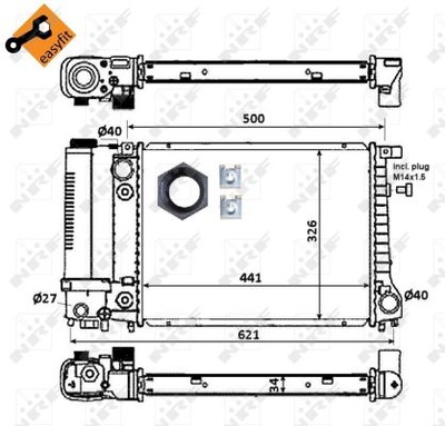 RADUADOR DE AGUA NRF 51356  