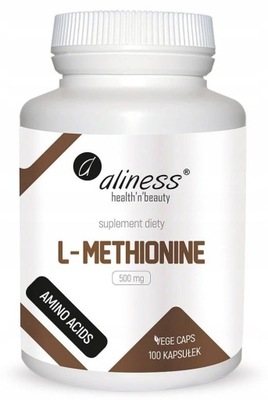 NAC L-Methionine 500 mg x 100 Vege caps.