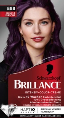 Schwarzkopf Brillance farba ciemna wiśnia nr 888