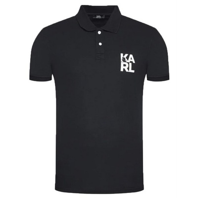 Koszulka Polo KARL LAGERFELD KL22MPL01 Czarny