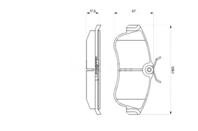 Bosch тормозные колодки тормозные nissan almera ii 1.5 n16 фото №1