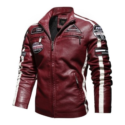 MESKA CHAQUETA MOTOCICLETA CUERO TIPO DEPORTIVO MODA  