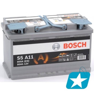 BOSCH S5 A11 AGM 80Ah 800A P+ 