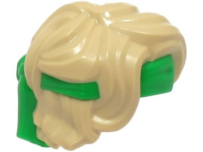 Lego Nowe Tan włosy Hair Ninjago Green Bandana njo853 Lloyd 69562pb02