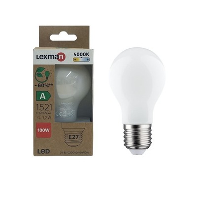 Żarówka Led E27 7,2 W 1521 lm Ciepła biel