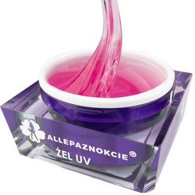 Allepaznokcie Żel Budujący Transparent Pink 30 ml