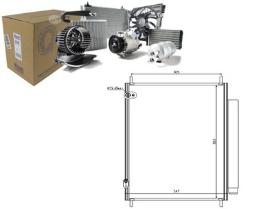 CONDENSADOR DE ACONDICIONADOR CITROEN C-ZERO MITSUBISHI I  