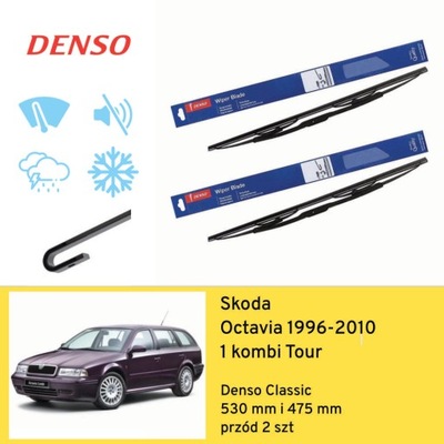 ESCOBILLAS PARTE DELANTERA PARA SKODA OCTAVIA 1 UNIVERSAL TOUR (1996-2010) DENSO  