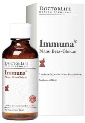 Doctor Life IMMUNA Nano Beta-Glukan Odporność 50ml Grypy Przeziębienia