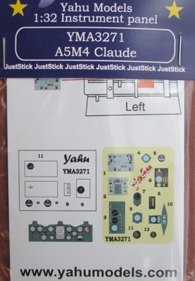1:32 A5M4 Claude panel Yahu Models YMA3271