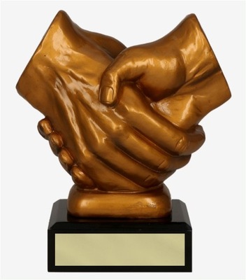 Statuetka figurka dłonie gratulacje podziękowania