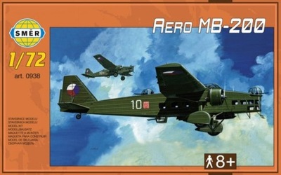 Smer 0938 Samolot Aero MB-200 1:72 24H