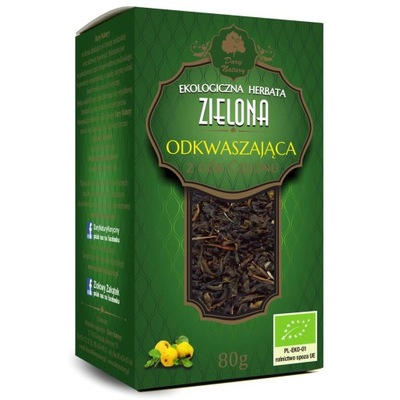 Herbata Zielona Odkwaszająca EKO Dary Natury 80 g