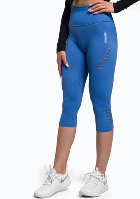 GYMSHARK LEGGINSY SPORTOWE DAMSKIE NIEBIESKIE 3/4 M 2Z9F1_A*