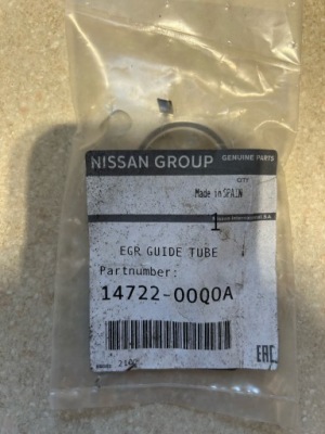 Прокладка egr renault оригинальный номер 1472200qoa 1.5 dci kango ii фото №1